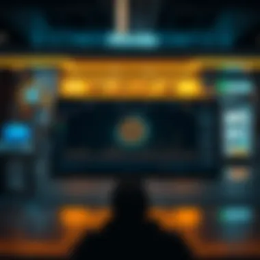 Innovative Aonda Interface A visual representation of Aonda currency exchange platform interface