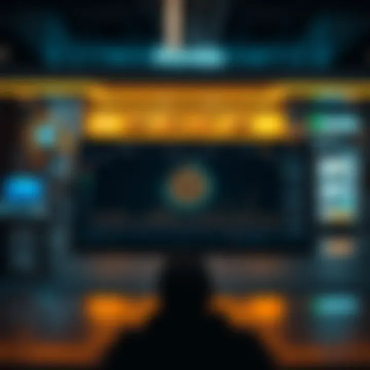 Innovative Aonda Interface A visual representation of Aonda currency exchange platform interface