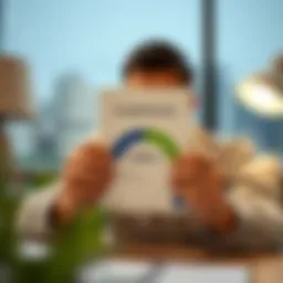 Illustration of credit score improvement