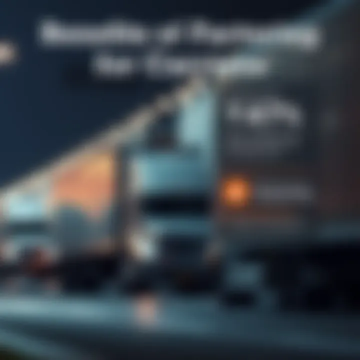 Benefits of Factoring for Carriers Infographic showing benefits of factoring for carriers