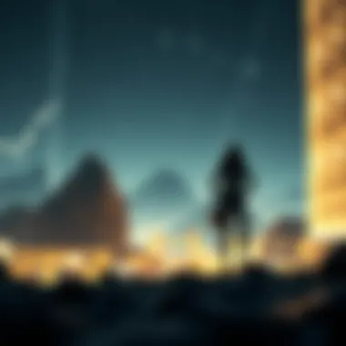 The Future of Cryptocurrency Landscape Futuristic depiction of cryptocurrency evolution