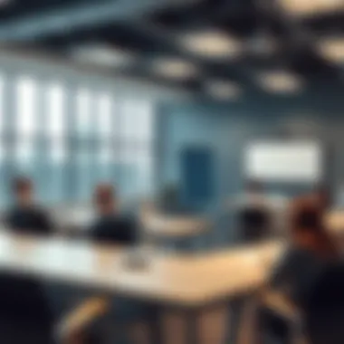 Innovative Training Environment Modern classroom setup for real estate training