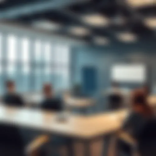 Innovative Training Environment Modern classroom setup for real estate training