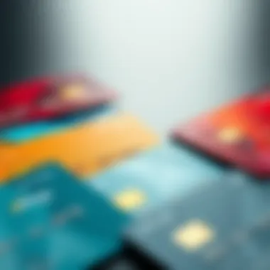 Customization Options for Debit Cards An array of debit cards with different color schemes and textures to illustrate customization.