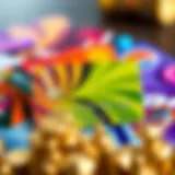 A visually appealing layout of a personalized debit card showcasing vibrant designs.