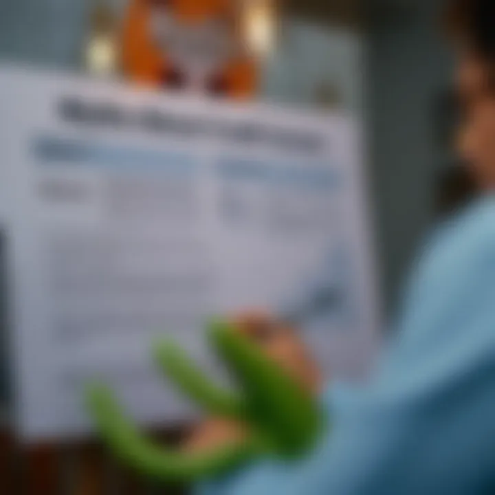 Chart detailing myths and facts about credit scores