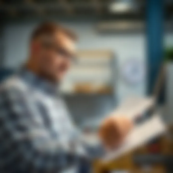 Customer reviewing warranty options