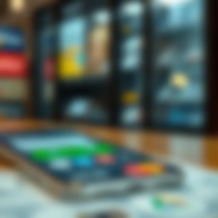 Visual representation of third-party applications for fund transfers