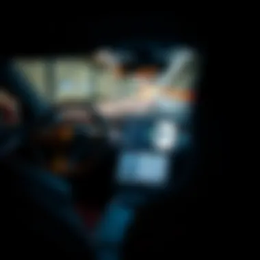 Innovative Technology in Tesla Sports Cars Dashboard of a Tesla sports car highlighting advanced technology