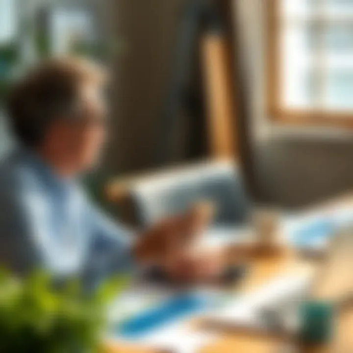 Consultation on Personal Credit Usage An engaging visual of a financial advisor discussing credit options with a client