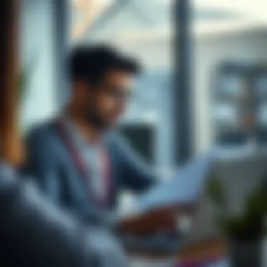 Evaluating Tailored Compensation Plans Individual reviewing tailored compensation plans on a laptop