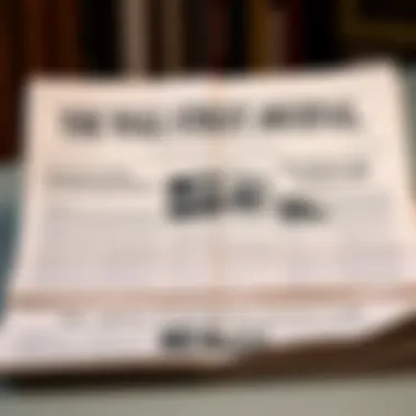 A Glimpse into History: Wall Street Journal Front Page Historical front page of Wall Street Journal