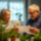 Understanding Mortgage Choices Elderly couple reviewing mortgage options