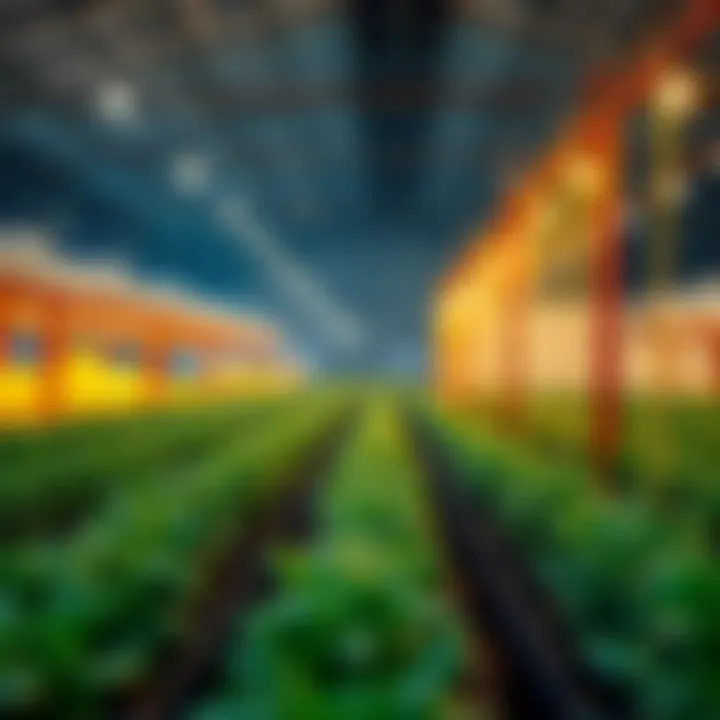 Conceptual illustration of yield farming principles in decentralized finance