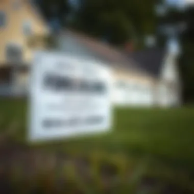 Foreclosure Notice on Property A close-up of a foreclosure notice on a property