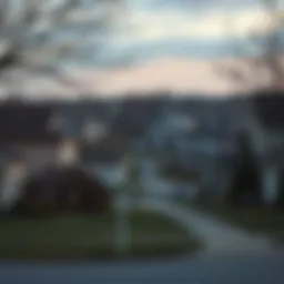 A view of suburban homes in Columbus, Ohio