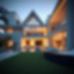 Luxurious real estate property showcasing modern architecture