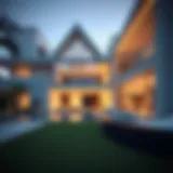 Modern Luxury Architecture Luxurious real estate property showcasing modern architecture