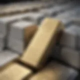 A breathtaking view of silver and gold bullion bars stacked elegantly.