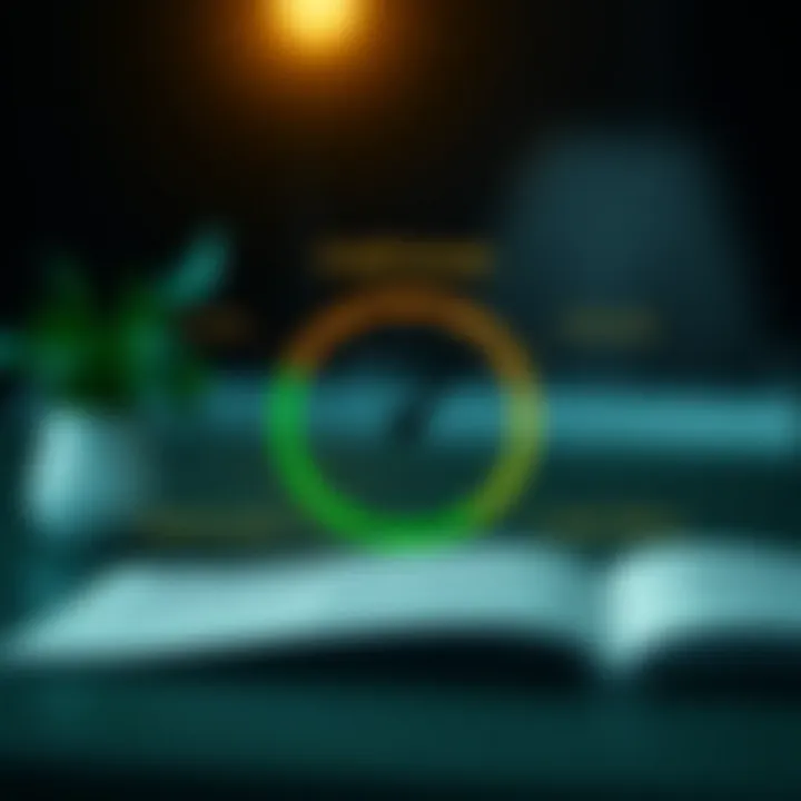 Illustration of factors affecting credit scores