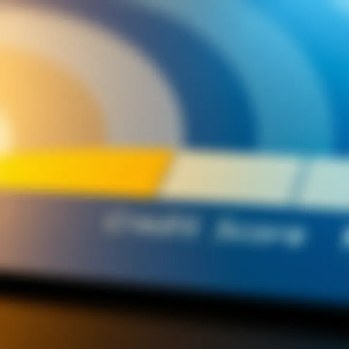 Understanding Credit Score Ranges A visual representation of a credit score scale indicating various ranges.