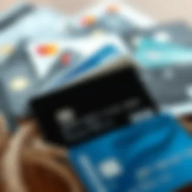 Diverse Credit Card Features A diverse array of credit cards displaying their unique features.