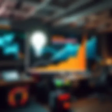 A dynamic chart illustrating innovation in business