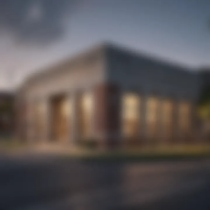 Exterior view of a prominent bank branch in Memphis