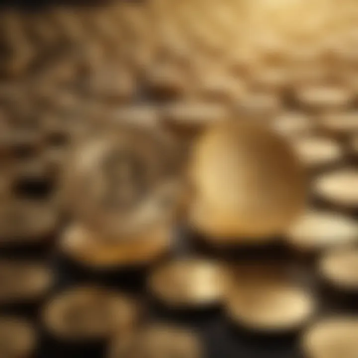 A digital representation of gold and cryptocurrencies, illustrating the evolution of assets in the financial landscape.