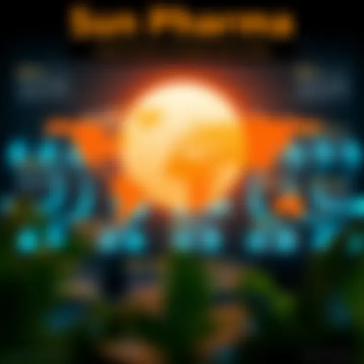 Global Outreach of Sun Pharma Infographic illustrating Sun Pharma's global presence