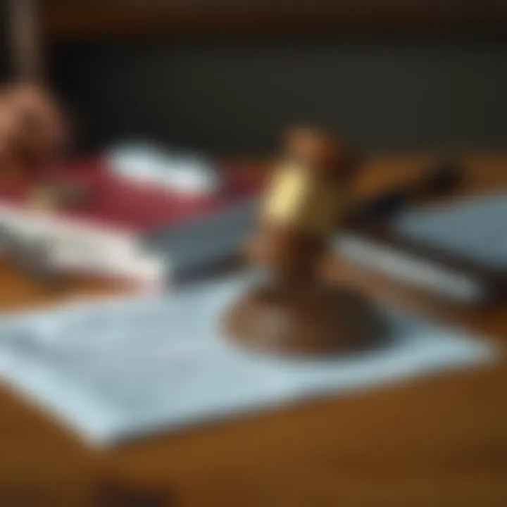 Legal Regulations in Credit Reporting Illustration depicting legal regulations governing credit reporting