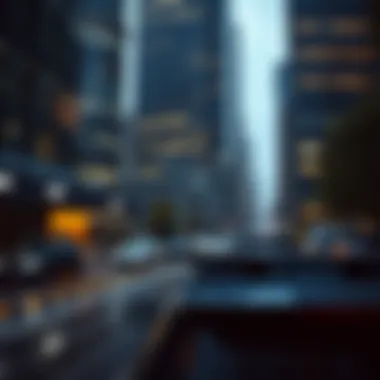 Contemporary Financial Landscape and the Reserve Modern financial district showcasing investment activity