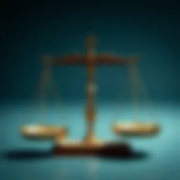 A balanced scale representing ethical considerations in marketing