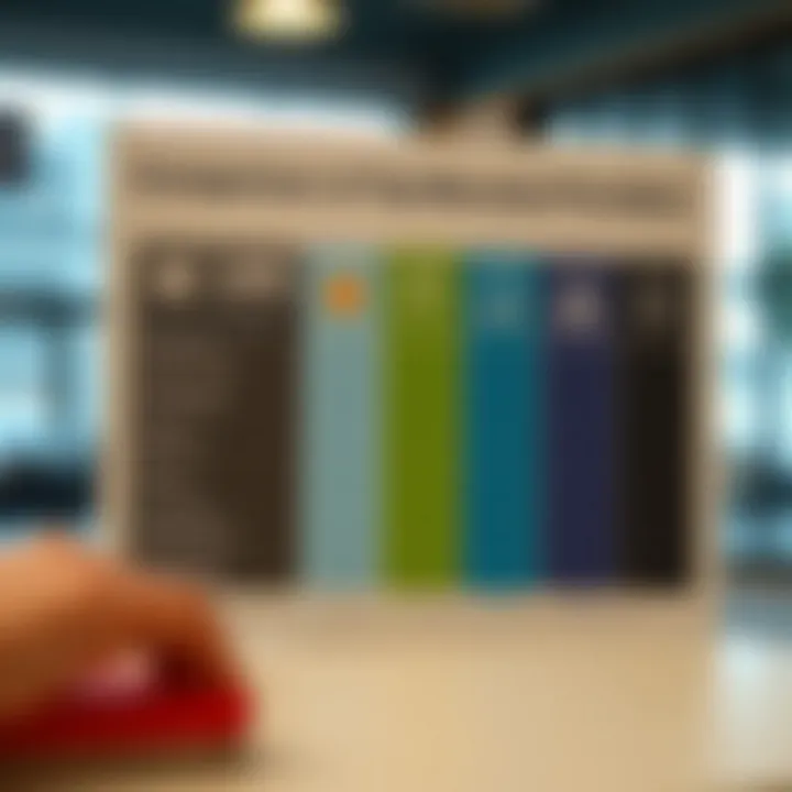 A comparative chart showcasing the strengths and weaknesses of top warranty providers.