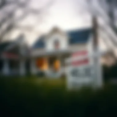 House For Sale in St. Louis A close-up of a house with a 'For Sale' sign in front