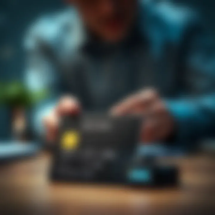 Understanding Credit Card Limits Illustration of credit card limits concept