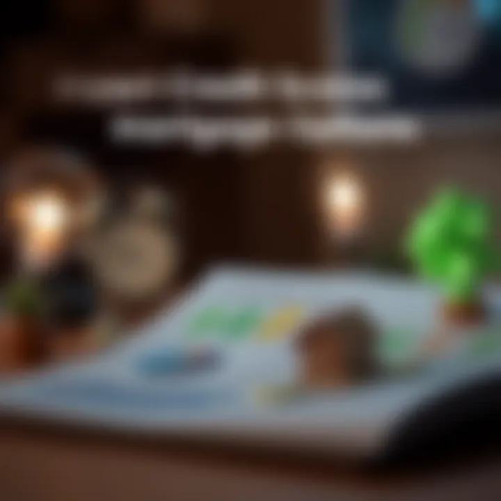 Visual representation of credit scores and mortgage eligibility