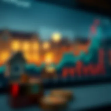 Graph showing interest rates trends