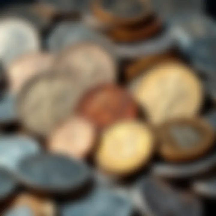 A Collection of Rare Historical Silver Coins A display of rare silver coins from different historical periods