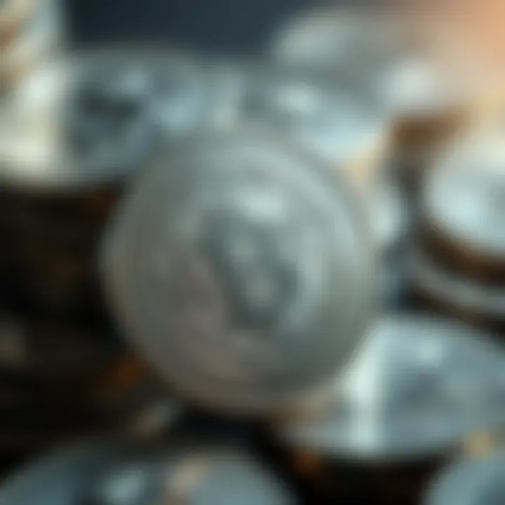 Intricate Designs of Valuable Silver Coins A distinguished silver coin showcasing intricate designs