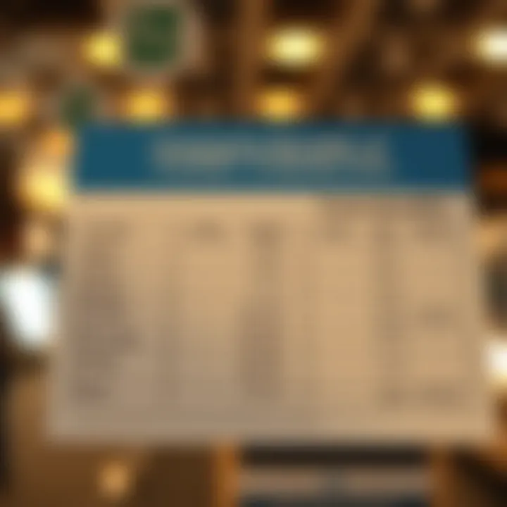 Comparative Benefits of Ticket Financing Chart comparing benefits of various ticket financing options