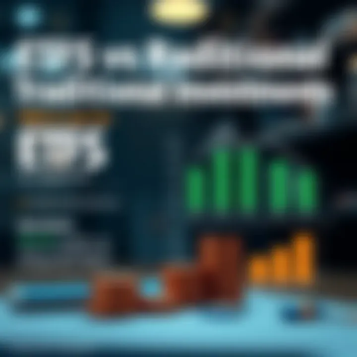 ETFs vs Traditional Investments Infographic comparing ETFs and traditional investment vehicles