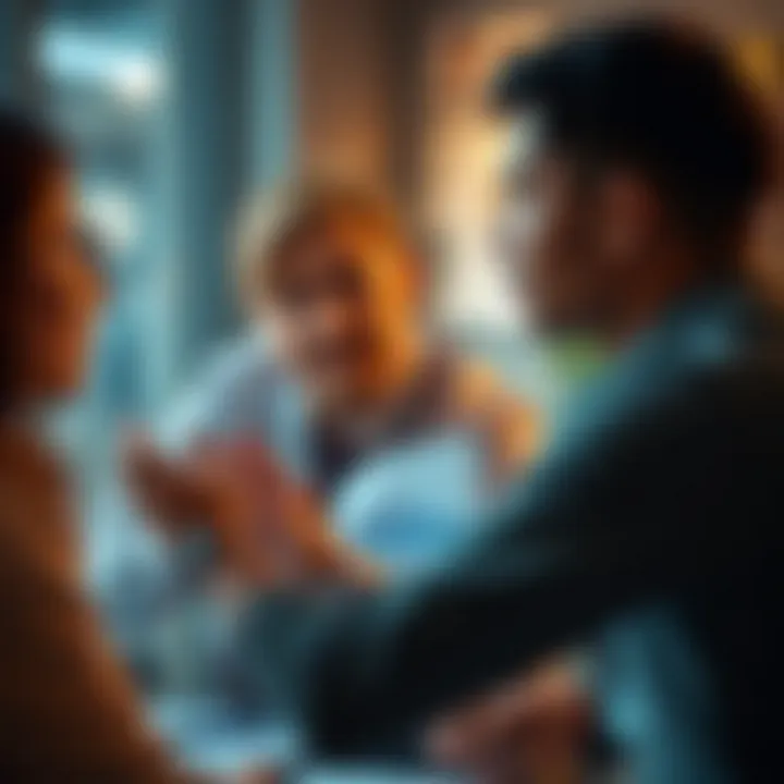 Client Consultation on Annuities A financial advisor discussing annuities with clients