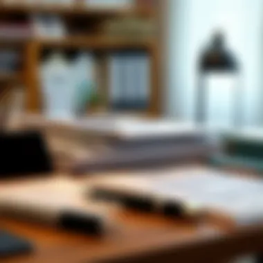Essential Documentation for Mortgage Approval An organized desk with mortgage application documents neatly arranged.