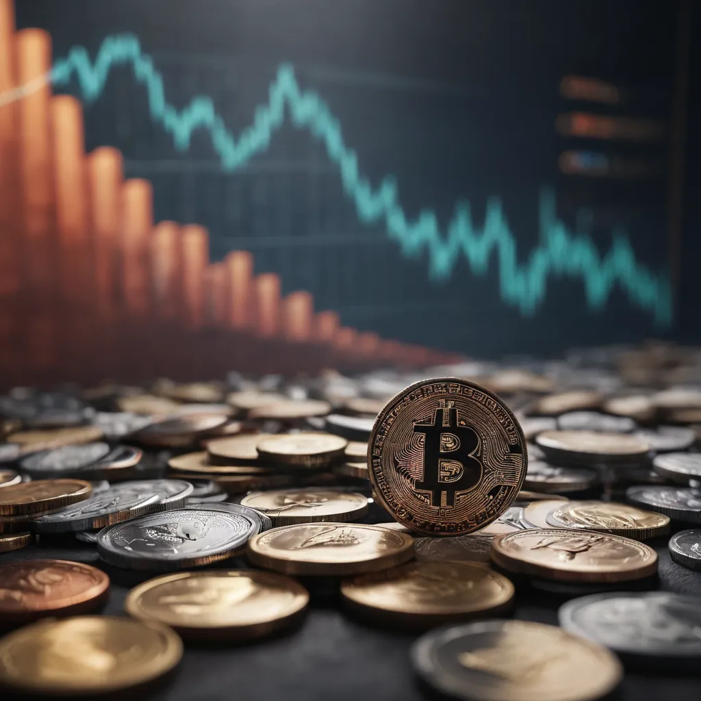 Vivid Current Coin Market Cap Abstract Illustration Vivid Current Coin Market Cap Abstract Illustration